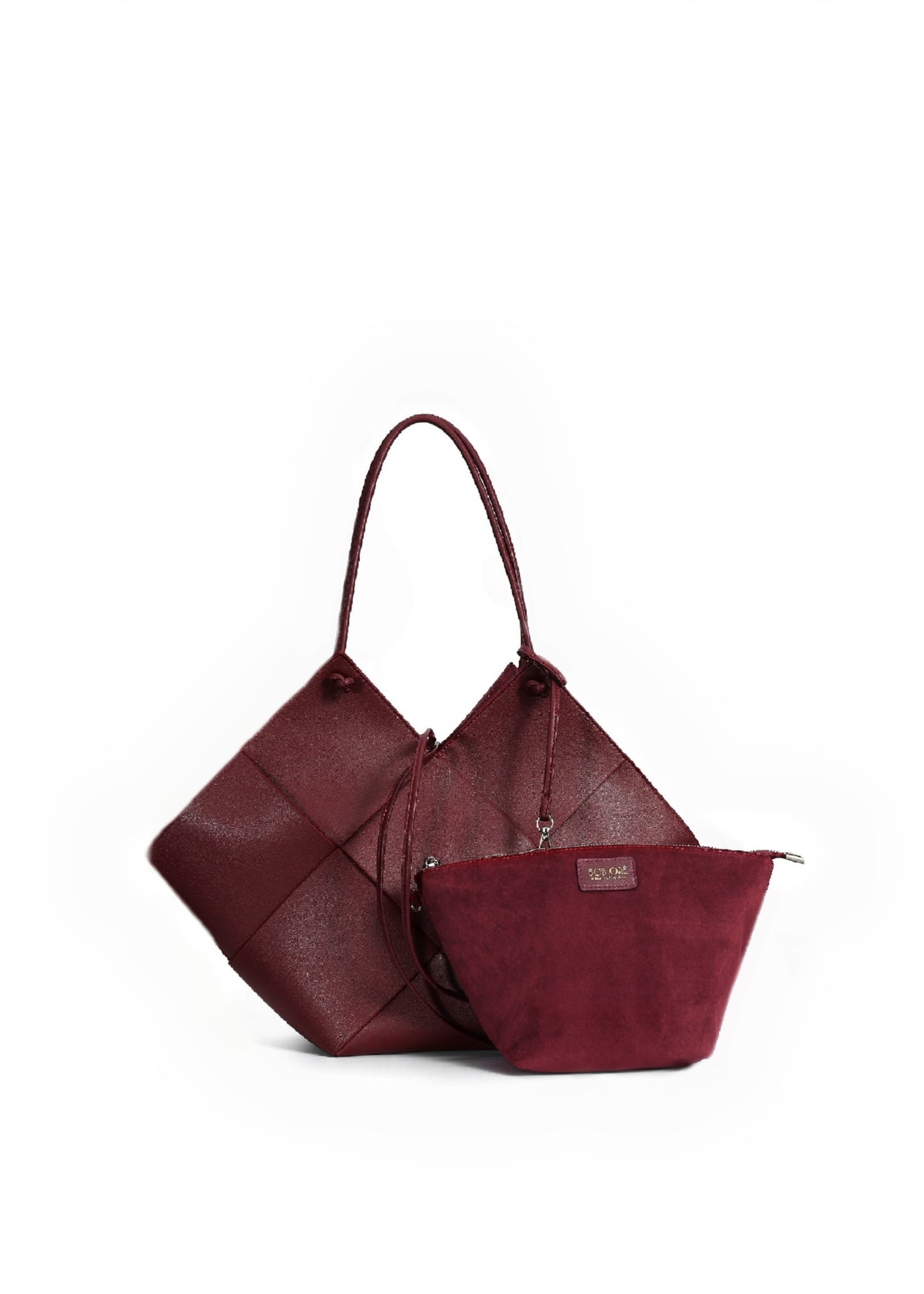 Taylor Contexture Leather Bag, Plum (Burgundy)