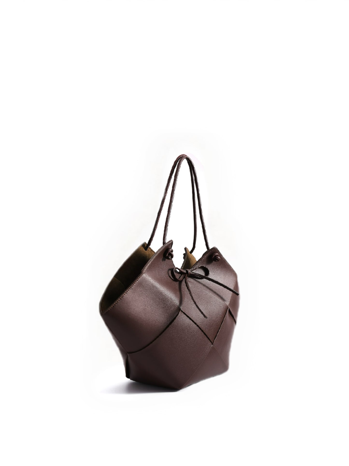 Taylor Contexture Leather Bag, Chocolate