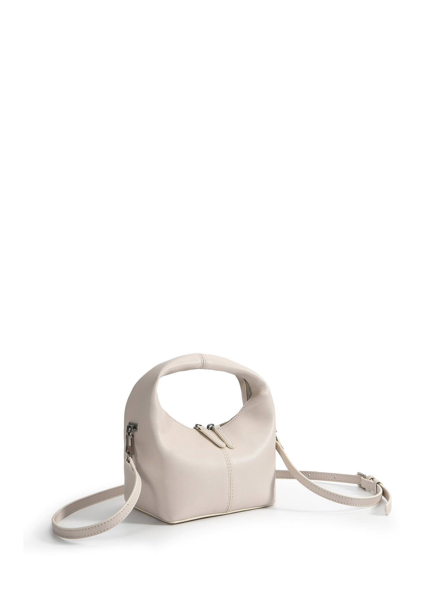Rebecca Small Cutie Leather Bag, White