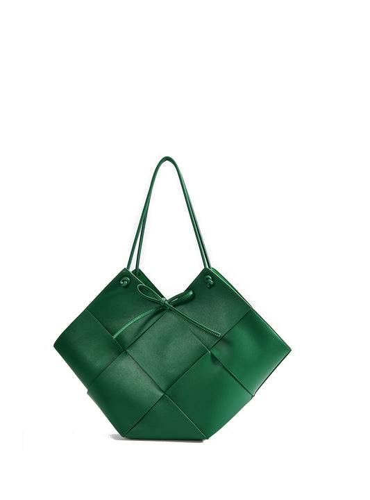 Taylor Contexture Leather Bag, Racing Green