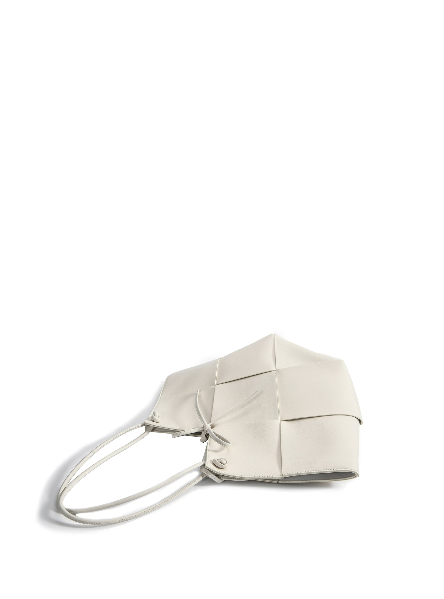 Taylor Contexture Leather Bag, Off White