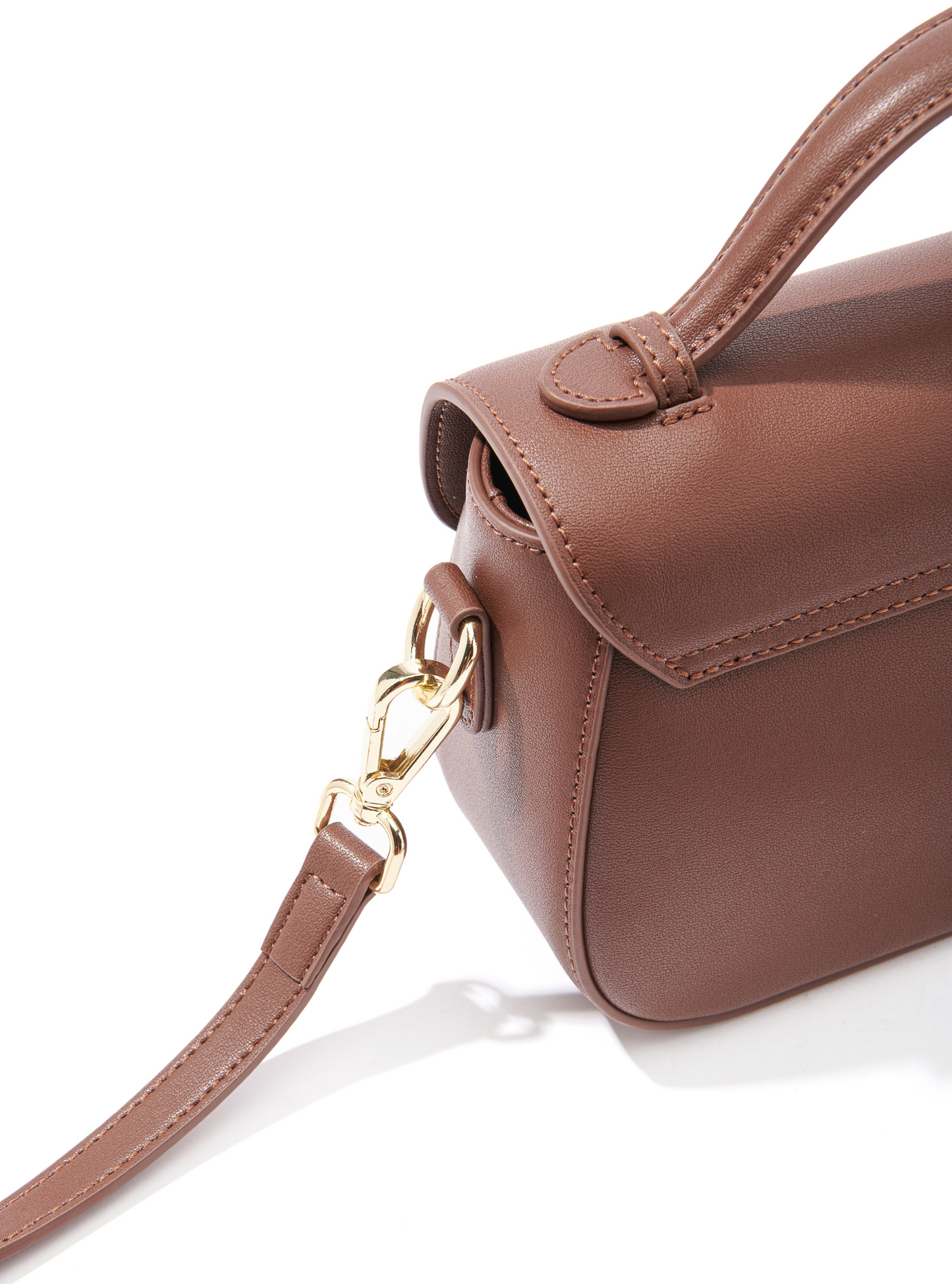 Makoto Leather Bag, Brown