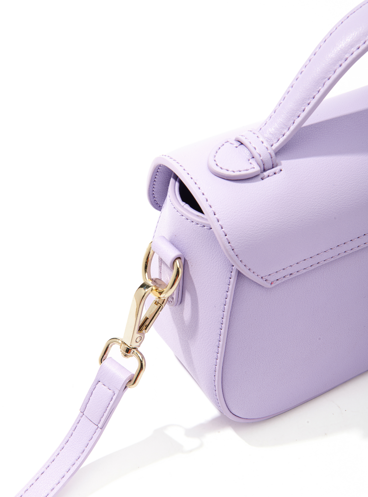 Makoto Leather Bag, Purple